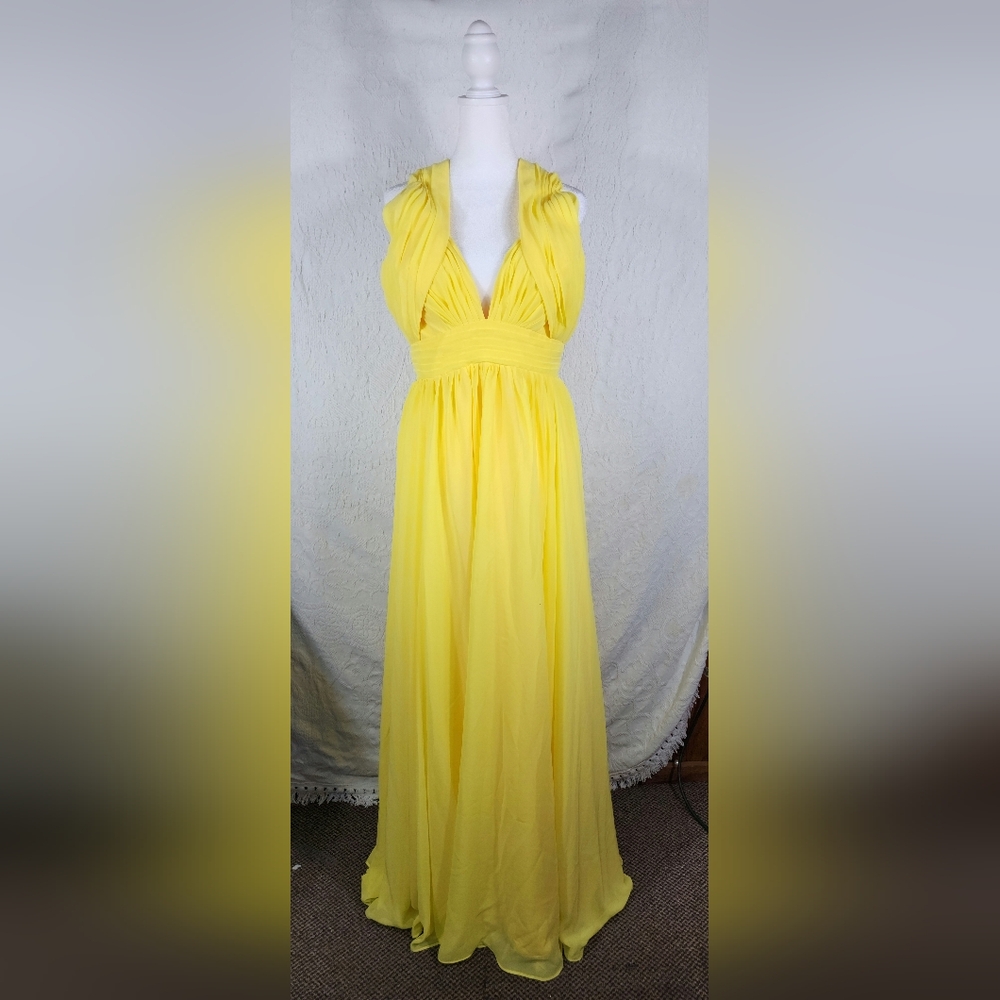 Bright Sunny Yellow Formal Dress